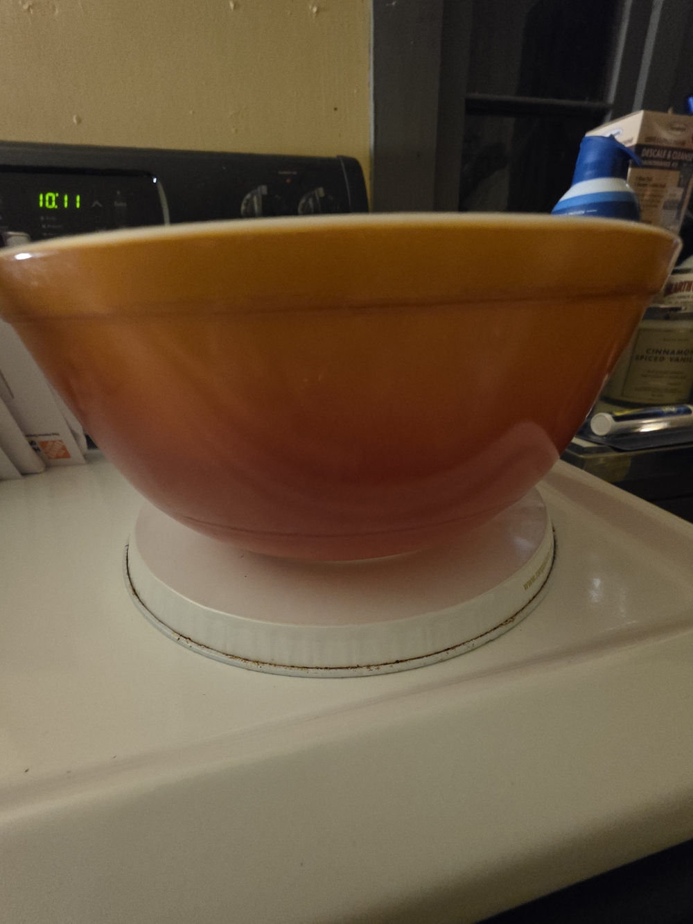 Amberina Pyrex Mixing Bowl